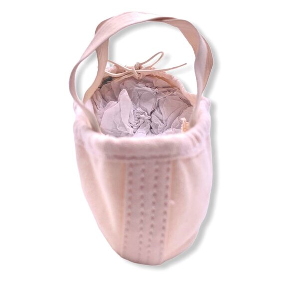 Girl's Cream Ballet Shoes - Picture 7 of 8